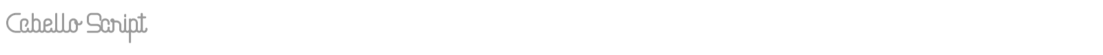 Cabello font preview